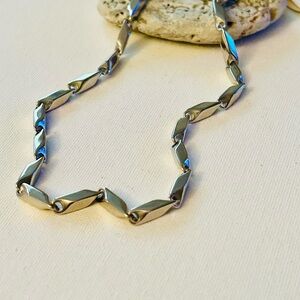 Chunky stainless steel chain choker necklace